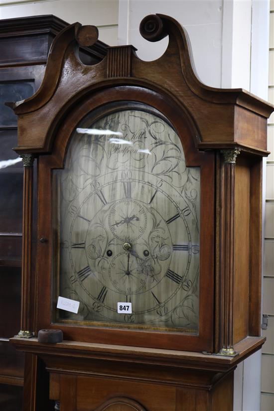 David Hill of Balfron. An 8-day longcase clock in mahogany case